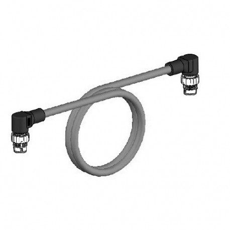 Omron XS5W-T422-BM2-K XS5WT422BM2K OMRON Ethernet Cable 0.5 m, M12 connector on both sides (right angle)