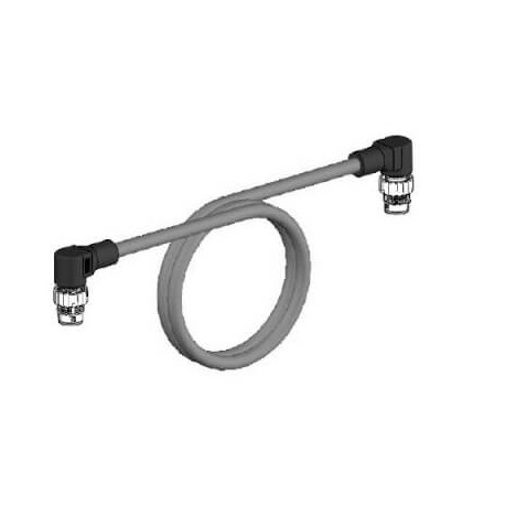 Omron XS5W-T422-EM2-K XS5WT422EM2K OMRON Ethernet Cable, 3m, M12 connector on both sides (right angle)