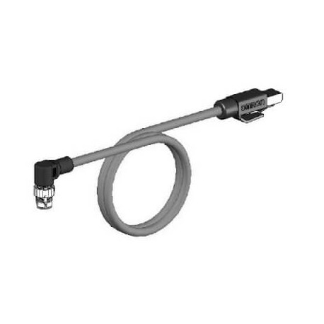 Omron XS5W-T422-BMC-K XS5WT422BMCK OMRON Ethernet Cable Cat.5. M12 connector Angled to RJ45. 0.5 m
