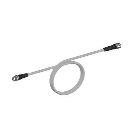 Omron XS5W-T421-DM1-K XS5WT421DM1K OMRON Ethernet Cat.5 extension cable, PVC, M12 straight socket / M12 ..