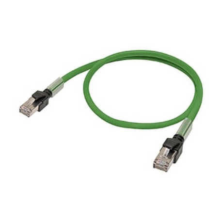 Omron XS6W-5PUR8SS500CM-G XS6W5PUR8SS500CMG OMRON Ethernet Cable S/FTP Cat. 5. Coating of PUR. Green. 5m