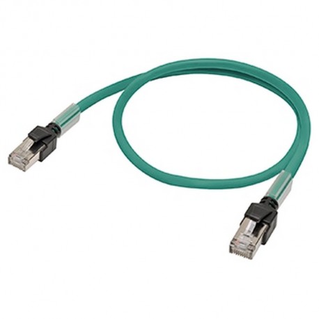 Omron XS6W-6LSZH8SS20CM-G XS6W6LSZH8SS20CMG OMRON Ethernet Cable F/UTP Cat. 6. Coating LSZH. Green. 0.2 m