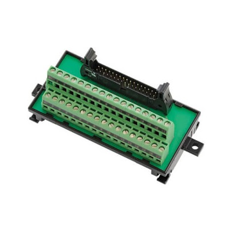 Omron XW2R-E34GD-T XW2RE34GDT OMRON DIN-rail mounting terminal block, MIL34 socket, screw clamp, 34 poin..