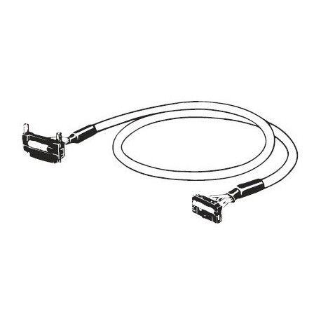 Omron XW2Z-0200AD-L XW2Z0200ADL OMRON Cable connection I/O, FCN24 to MIL20, L 200 cm