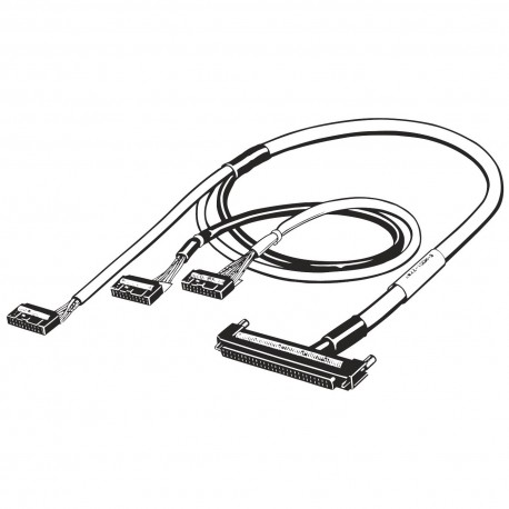 Omron XW2Z-0300CJ-L01 XW2Z0300CJL01 OMRON Cable connection I/O, FCN56 to MIL20x3, L 300 cm