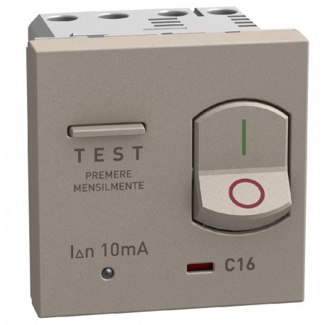Bticino YG4305A16 BTCINO LW-M+DIF 1P+N 16A 10MA 2M ST