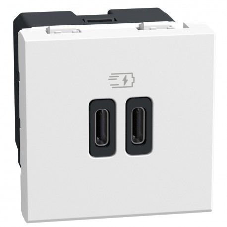 Bticino YW4286C2 BTCINO LW-BASE USB C+C 3A 15W 2M WH