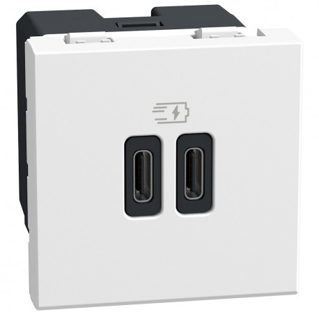 BTICINO YW4293CC YW4293CC BTCINO LW-BASE USB C+C 30W PD 2M WH