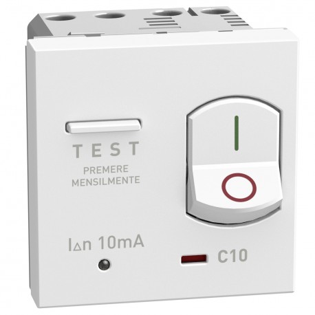 BTICINO YW4305A10 YW4305A10 BTCINO LW-M+DIF 1P+N 10A 10MA 2M WH