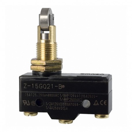 Omron Z-15GQ21 Z15GQ21 OMRON Plunger roller plunger cross Mont.panel Solder 15A 0.5 mm