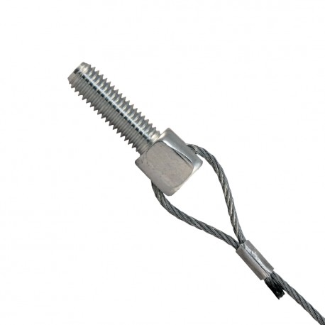Teknomega PLTRK3S/M6X45 ΩZIP Hook terminal series silver 3mt